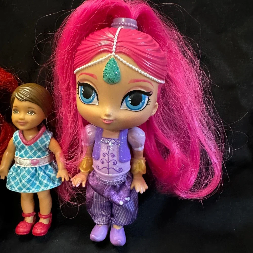 Disney Princess Ariel Shimmer and Shine Doll Lot Ballerina Toddler Chelsea 6pc